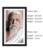 Rishi Aurobindo Old Age Black and white Photograph |Classic Spiritual Wall Art