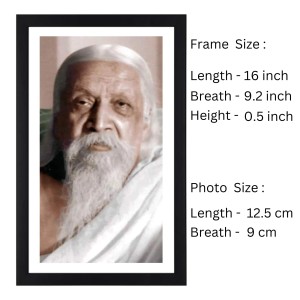 Rishi Aurobindo Old Age Black and white Photograph |Classic Spiritual Wall Art