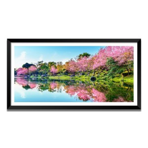 Nature Landscape Floating Frame Scenery Digital Print - (I5538) - 24x48 inch Modern Nature Wall Art for Living Room, Bedroom, Office, Hotels, Drawing Room Nature Landscape Floating Frame Scenery Digital Print - (I5538) - 24x48 inch Modern Nature Wall Art for Living Room, Bedroom, Office, Hotels, Drawing Room