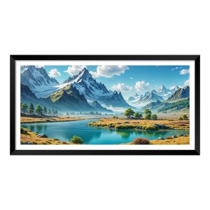 Nature Landscape Floating Frame Scenery Digital Print - (I5933) - 24x36 inch Modern Nature Wall Art for Living Room, Bedroom, Office, Hotels, Drawing Room Nature Landscape Floating Frame Scenery Digital Print - (I5933) - 24x36 inch Modern Nature Wall Art for Living Room, Bedroom, Office, Hotels, Drawing Room