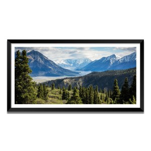 Nature Landscape Floating Frame Scenery Digital Print - (I5815) - 18x36 inch Modern Nature Wall Art for Living Room, Bedroom, Office, Hotels, Drawing Room