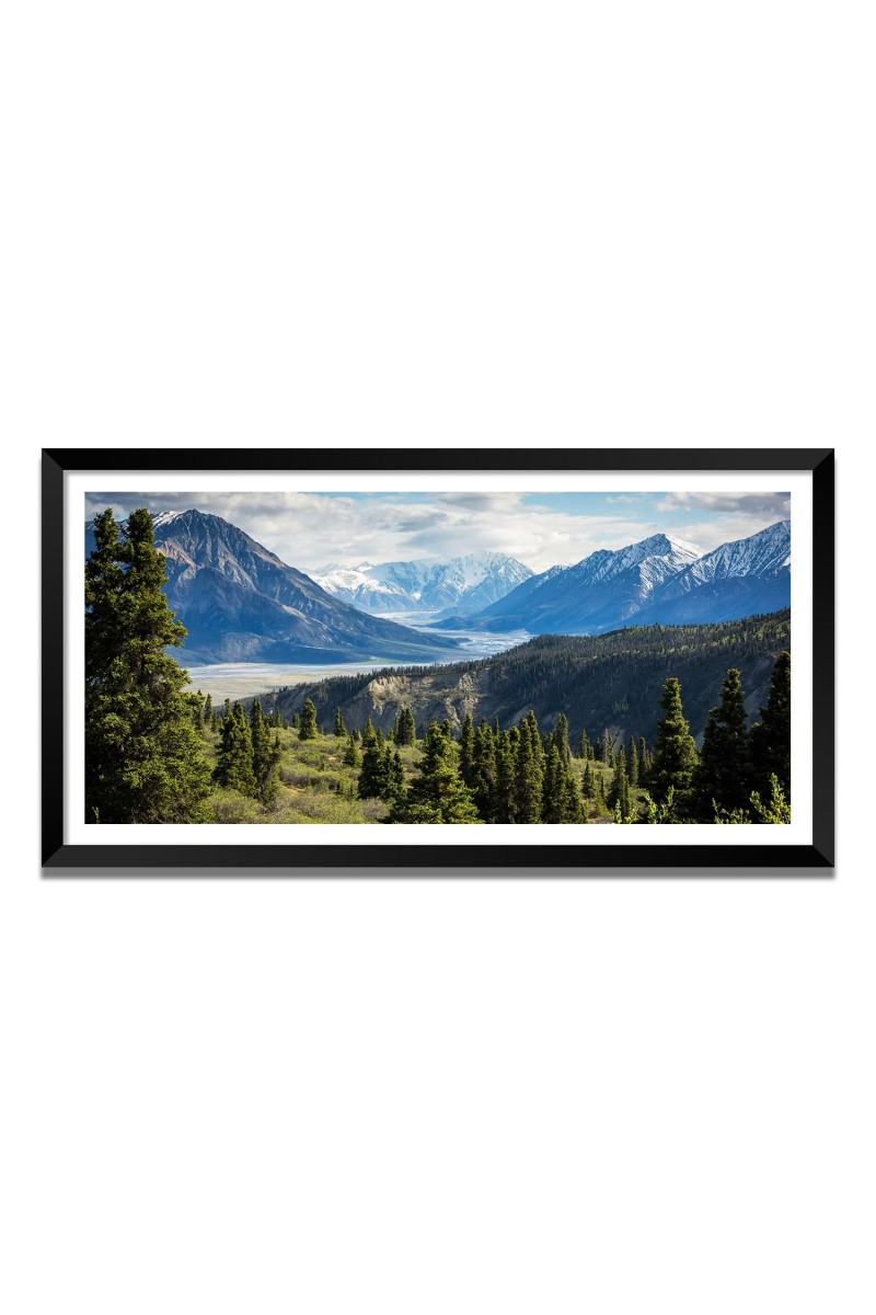 Nature Landscape Floating Frame Scenery Digital Print - (I5815) - 24x36 inch Modern Nature Wall Art for Living Room, Bedroom, Office, Hotels, Drawing Room