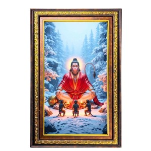 Lord Hanuman Digital Golden Balck Color Photo Frame | Hindu Religious Wall Decor | 18x24 Inches - Inspirational Wall Art For Office, Home Decor - Ideal Spiritual Gift (F16712) Lord Hanuman Digital Golden Balck Color Photo Frame | Hindu Religious Wall Decor | 18x24 Inches - Inspirational Wall Art For Office, Home Decor - Ideal Spiritual Gift (F16712)