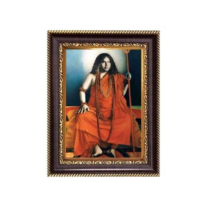 Sri Swami Pranabananda Digital Print Photo 6.7x8.7 inches - Vibrant Religious Wall Art for Home, Office and Temple Decor.