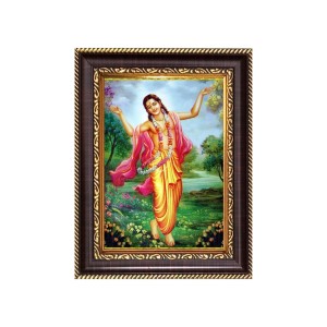 Sri Chaitannya Digital Print Photo 8.7x10.7 inches - Vibrant Religious Wall Art for Home or Office Decor.