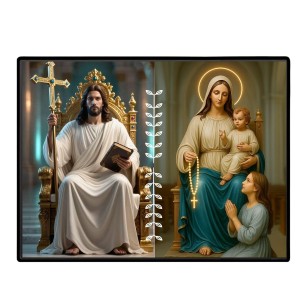 Jesus Lady Of FatimaLaminated Photo - 7x9 Inches, Divine Blessings For Home & Office And Temple Decoration (F16218) Jesus Lady Of FatimaLaminated Photo - 7x9 Inches, Divine Blessings For Home & Office And Temple Decoration (F16218)