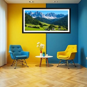 Nature Landscape Floating Frame Scenery Digital Print - (I5899) - 18x36 inch Modern Nature Wall Art for Living Room, Bedroom, Office, Hotels, Drawing Room Nature Landscape Floating Frame Scenery Digital Print - (I5899) - 18x36 inch Modern Nature Wall Art for Living Room, Bedroom, Office, Hotels, Drawing Room