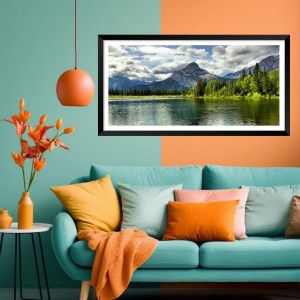 Nature Landscape Floating Frame Scenery Digital Print - (I5599) - 18x36 inch Modern Nature Wall Art for Living Room, Bedroom, Office, Hotels, Drawing Room Nature Landscape Floating Frame Scenery Digital Print - (I5599) - 18x36 inch Modern Nature Wall Art for Living Room, Bedroom, Office, Hotels, Drawing Room
