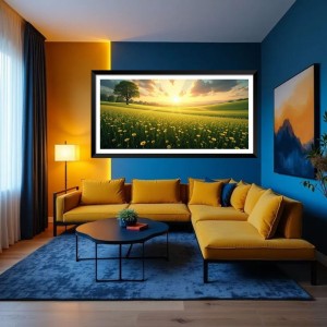 Nature Landscape Floating Frame Scenery Digital Print - (I5761) - 18x36 inch Modern Nature Wall Art for Living Room, Bedroom, Office, Hotels, Drawing Room Nature Landscape Floating Frame Scenery Digital Print - (I5761) - 18x36 inch Modern Nature Wall Art for Living Room, Bedroom, Office, Hotels, Drawing Room
