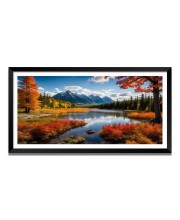 Nature Landscape Floating Frame Scenery Digital Print - (I5854) - 18x36 inch Modern Nature Wall Art for Living Room, Bedroom, Office, Hotels, Drawing Room