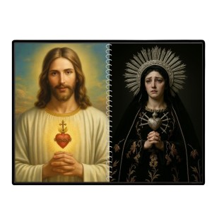Jesus Christ-Our Lady Of Sorrows Laminated Photo - 7x9 Inches, Divine Blessings For Home & Office And Temple Decoration (F16335) Jesus Christ-Our Lady Of Sorrows Laminated Photo - 7x9 Inches, Divine Blessings For Home & Office And Temple Decoration (F16335)