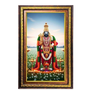 Lord Venkateshwara Swamy Digital Golden Balck Color Photo Frame | Hindu Religious Wall Decor | 10x16 Inches - Inspirational Wall Art For Office, Home Decor - Ideal Spiritual Gift (F16462) Lord Venkateshwara Swamy Digital Golden Balck Color Photo Frame | Hindu Religious Wall Decor | 10x16 Inches - Inspirational Wall Art For Office, Home Decor - Ideal Spiritual Gift (F16462)