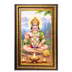 Lord Hanuman Digital Golden Balck Color Photo Frame | Hindu Religious Wall Decor | 10x16 Inches - Inspirational Wall Art For Office, Home Decor - Ideal Spiritual Gift (F16703) Lord Hanuman Digital Golden Balck Color Photo Frame | Hindu Religious Wall Decor | 10x16 Inches - Inspirational Wall Art For Office, Home Decor - Ideal Spiritual Gift (F16703)