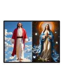 Jesus Christ - Our Lady Of Grace Laminated Photo - 9x11 Inches, Divine Blessings For Home & Office And Temple Decoration (F16391)