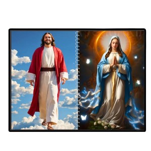 Jesus Christ-Our Lady Of Grace Laminated Photo - 7x9 Inches, Divine Blessings For Home & Office And Temple Decoration (F16391) Jesus Christ-Our Lady Of Grace Laminated Photo - 7x9 Inches, Divine Blessings For Home & Office And Temple Decoration (F16391)