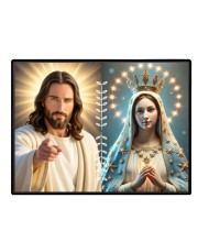 Jesus Christ-Immaculate Conception Laminated Photo - 7x9 Inches, Divine Blessings For Home & Office And Temple Decoration (F16279)