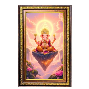 Lord Ganesha Digital Golden Balck Color Photo Frame | Hindu Religious Wall Decor | 18x24 Inches - Inspirational Wall Art For Office, Home Decor - Ideal Spiritual Gift (F16574) Lord Ganesha Digital Golden Balck Color Photo Frame | Hindu Religious Wall Decor | 18x24 Inches - Inspirational Wall Art For Office, Home Decor - Ideal Spiritual Gift (F16574)