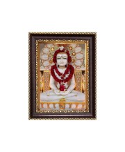 Sri Mahavir Digital Print Photo 10.7x12.7 inches - Vibrant Religious Wall Art for Home or Office Decor.