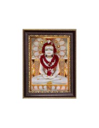 Sri Mahavir Digital Print Photo 8.7x10.7 inches - Vibrant Religious Wall Art for Home or Office Decor.