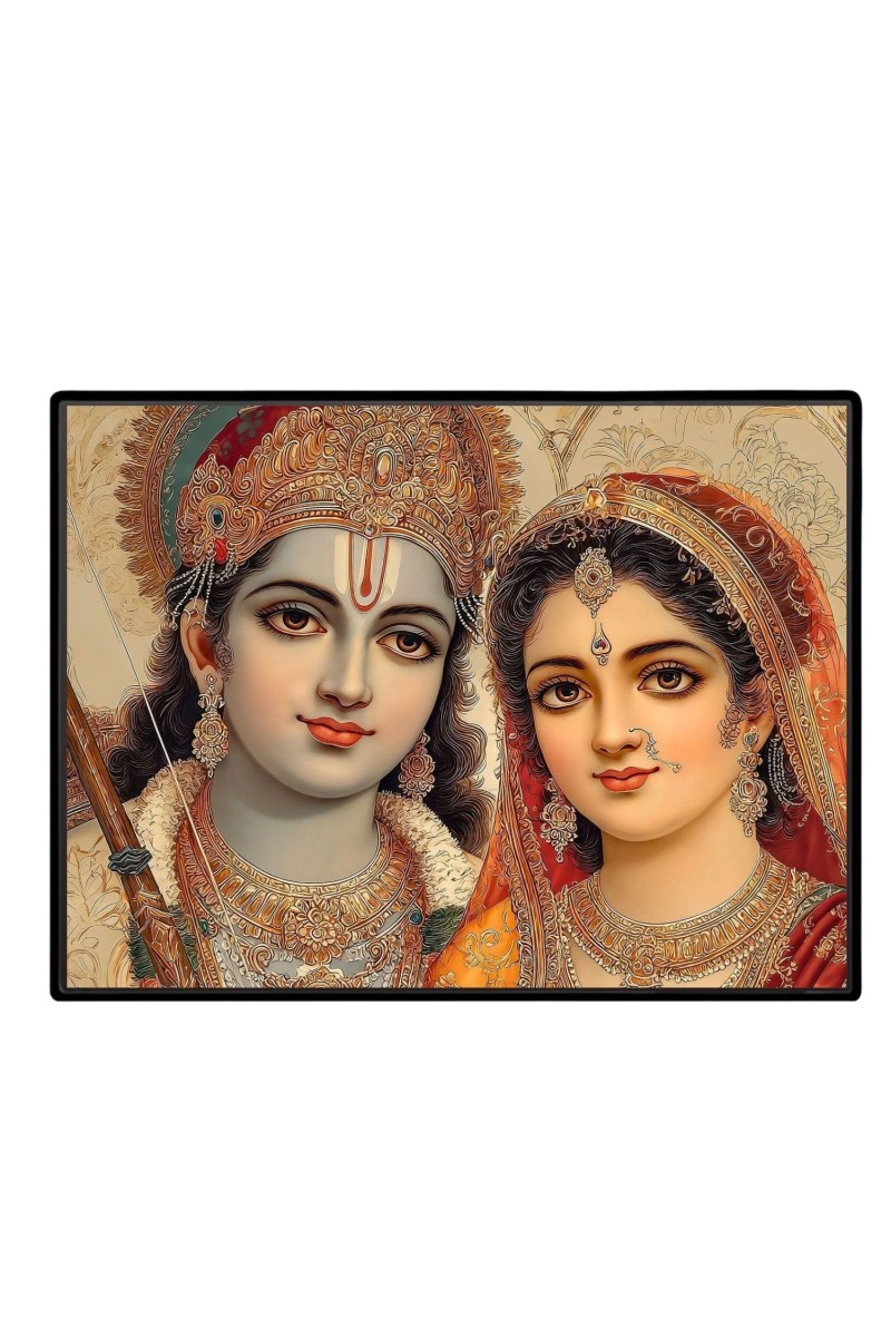 Lord RadhaKrishna Laminated Photo - 11x13 Inches, Divine Blessings For Home & Office And Temple Decoration (F16081)