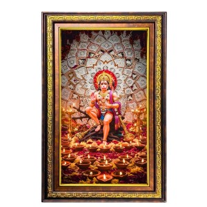 Lord Hanuman Digital Golden Balck Color Photo Frame | Hindu Religious Wall Decor | 12x18 Inches - Inspirational Wall Art For Office, Home Decor - Ideal Spiritual Gift (F16566) Lord Hanuman Digital Golden Balck Color Photo Frame | Hindu Religious Wall Decor | 12x18 Inches - Inspirational Wall Art For Office, Home Decor - Ideal Spiritual Gift (F16566)