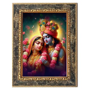 Shree Radha Krishna Digital Print Photo 6.7x8.7 inches (I6122) - Vibrant Religious Wall Art for Home or Office Decor. Shree Radha Krishna Digital Print Photo 6.7x8.7 inches (I6122) - Vibrant Religious Wall Art for Home or Office Decor.