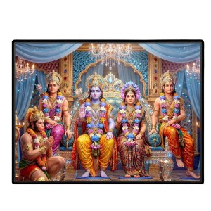 Lord RamSiya Laminated Photo - 9x11 Inches, Divine Blessings For Home & Office And Temple Decoration (F16078) Lord RamSiya Laminated Photo - 9x11 Inches, Divine Blessings For Home & Office And Temple Decoration (F16078)