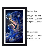 Mother and Child Colored Photograph | Heartwarming Wall Art | Home or Nursery Decoration