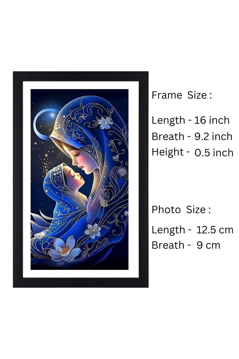 Mother and Child Colored Photograph | Heartwarming Wall Art | Home or Nursery Decoration