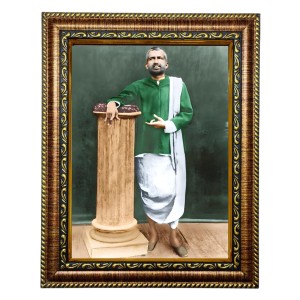 HiTech Sales Mahapurush Sri Sri Ramakrishna Paramahamsadeb Painting for Living Room, Home Decor, Bedroom, Office with PVC Frame & Front Face - Glass (10 x 8 in)