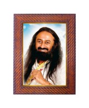 Sri Sri Ravi Shankar Photo Frame 10x14 Inch Religious Wall & Table Decor Frame | Sri Sri Ravi Shankar Spiritual Photo Frame For Home, Temple & Office | Decorative Hindu God & Goddess Frame (Pack O