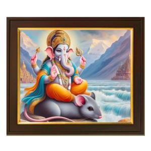 Hitech Sales Laminations Lord Ganesha Ganesh Ganpati Ganapathi Hanging Wall Painting Framed Home Decor (10x12) inch Hitech Sales Laminations Lord Ganesha Ganesh Ganpati Ganapathi Hanging Wall Painting Framed Home Decor (10x12) inch