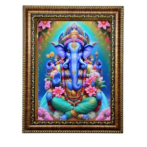 HI Tech Sales Beautiful God Ganesha Art Photo With Frame(10X12 inch) (10X12 inch) HI Tech Sales Beautiful God Ganesha Art Photo With Frame(10X12 inch) (10X12 inch)