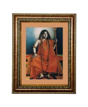 HiTech Sales Swami Pranabananda picture frame photo for puja wall art portrait image spiritual framed for Office, Wall/Table, Study room & living room, gifts | PVC Frame & Front Face - Glass (10 x 12)