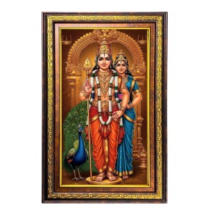 Lord Karthikeya And Valli Digital Golden Balck Color Photo Frame | Hindu Religious Wall Decor | 16x22 Inches - Inspirational Wall Art For Office, Home Decor - Ideal Spiritual Gift (F16474) Lord Karthikeya And Valli Digital Golden Balck Color Photo Frame | Hindu Religious Wall Decor | 16x22 Inches - Inspirational Wall Art For Office, Home Decor - Ideal Spiritual Gift (F16474)