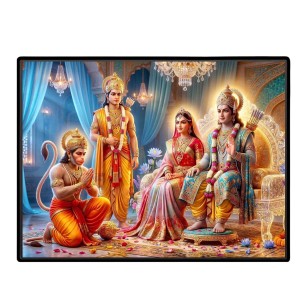 Lord RamSiya Laminated Photo - 7x9 Inches, Divine Blessings For Home & Office And Temple Decoration (F16094) Lord RamSiya Laminated Photo - 7x9 Inches, Divine Blessings For Home & Office And Temple Decoration (F16094)