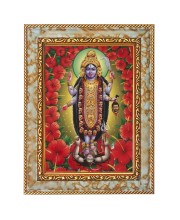 Jai Maa Kali Digital Print Photo 14.7x16.7 inches (I6118) - Vibrant Religious Wall Art for Home or Office Decor.