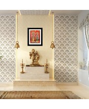 Sri Sri Narayan and Goddess Maa Laxmi Colored Photos |Divine Hindu Wall Art for Home & Temple Decoration | Perfect for Home Altar, Pooja Room, and Gifts | Inspirational Hindu Decor for Meditation &