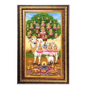 Kamadhenu Digital Golden Balck Color Photo Frame | Hindu Religious Wall Decor | 12x18 Inches - Inspirational Wall Art For Office, Home Decor - Ideal Spiritual Gift (F16787) Kamadhenu Digital Golden Balck Color Photo Frame | Hindu Religious Wall Decor | 12x18 Inches - Inspirational Wall Art For Office, Home Decor - Ideal Spiritual Gift (F16787)