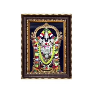 Sri Tirupati Balaji Digital Print Photo 10.7x12.7 inches - Vibrant Religious Wall Art for Home or Office Decor.