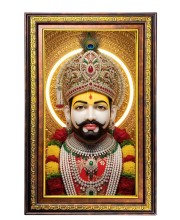 KhatuShyam Baba Digital Golden Balck Color Photo Frame | Hindu Religious Wall Decor | 10x16 Inches - Inspirational Wall Art For Office, Home Decor - Ideal Spiritual Gift (F16476)