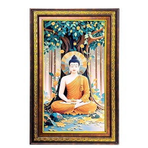 Serene Buddha Digital Golden Balck Color Photo Frame | Hindu Religious Wall Decor | 14x20 Inches - Inspirational Wall Art For Office, Home Decor - Ideal Spiritual Gift (F16483) Serene Buddha Digital Golden Balck Color Photo Frame | Hindu Religious Wall Decor | 14x20 Inches - Inspirational Wall Art For Office, Home Decor - Ideal Spiritual Gift (F16483)
