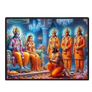 Lord RamSiya Laminated Photo - 9x11 Inches, Divine Blessings For Home & Office And Temple Decoration (F16077) Lord RamSiya Laminated Photo - 9x11 Inches, Divine Blessings For Home & Office And Temple Decoration (F16077)