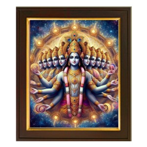 Hitech Sales | Divine Multiverse: Exquisite Framed Artwork of Hindu God Vishnu's Viswaroopa Form | Wall Painting Photo Frame For Home Decoration And Gifting - size: 10x12 inch. Hitech Sales | Divine Multiverse: Exquisite Framed Artwork of Hindu God Vishnu's Viswaroopa Form | Wall Painting Photo Frame For Home Decoration And Gifting - size: 10x12 inch.