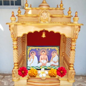 HiTechMart ANUKUL CH THAKUR PARIWAR (7X5 in) Wood Laminated Photo With Wall/Back Support Mount Religious Photo Frame Versatile Décor for Wall, Table, Ideal for Gifts, Puja, and Living Room Ambiance HiTechMart ANUKUL CH THAKUR PARIWAR (7X5 in) Wood Laminated Photo With Wall/Back Support Mount Religious Photo Frame Versatile Décor for Wall, Table, Ideal for Gifts, Puja, and Living Room Ambiance