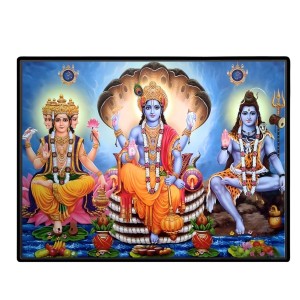 Lord Vishnu Shankar Mahesh Laminated Photo - 7x9 Inches, Divine Blessings For Home & Office And Temple Decoration (F16118) Lord Vishnu Shankar Mahesh Laminated Photo - 7x9 Inches, Divine Blessings For Home & Office And Temple Decoration (F16118)