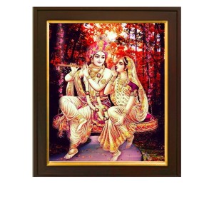 HI Tech Sales Traditional Radha-Krishna Beautiful Painting With Frame Wall Art, Multicolor, Traditional, 10 X 12 inches HI Tech Sales Traditional Radha-Krishna Beautiful Painting With Frame Wall Art, Multicolor, Traditional, 10 X 12 inches