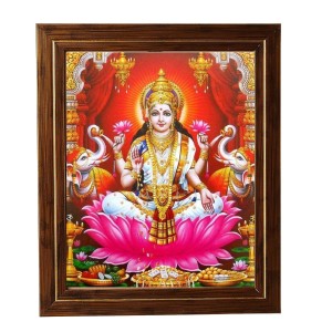 Hitech Sales Mata Lakshmi Devi Photo Frame for Pooja Room, Temple Decor, Home Decoration and Gift (Wall and Tabletop, Rectangular, Printed Photo, 12 x 14 inches Frame, Brown) Hitech Sales Mata Lakshmi Devi Photo Frame for Pooja Room, Temple Decor, Home Decoration and Gift (Wall and Tabletop, Rectangular, Printed Photo, 12 x 14 inches Frame, Brown)