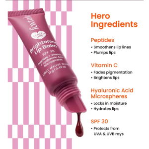 Foxtale Brightening Lip Balm with Peptides, Vitamin C & Hyaluronic Acid for Dry Lips & Pigmentation (12g) Foxtale Brightening Lip Balm with Peptides, Vitamin C & Hyaluronic Acid for Dry Lips & Pigmentation (12g)
