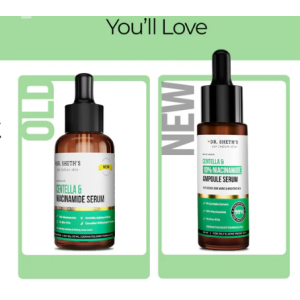Dr. Sheth's Centella & 10% Niacinamide Face Serum | Oil & Sebum Control | Acne Scars, Acne Marks, Redness & Skin Irritation | Lightweight & Quick-Absorbing | Fades Discoloration & Improves Skin Texture | For All Skin Types | 30 ml Dr. Sheth's Centella & 10% Niacinamide Face Serum | Oil & Sebum Control | Acne Scars, Acne Marks, Redness & Skin Irritation | Lightweight & Quick-Absorbing | Fades Discoloration & Improves Skin Texture | For All Skin Types | 30 ml